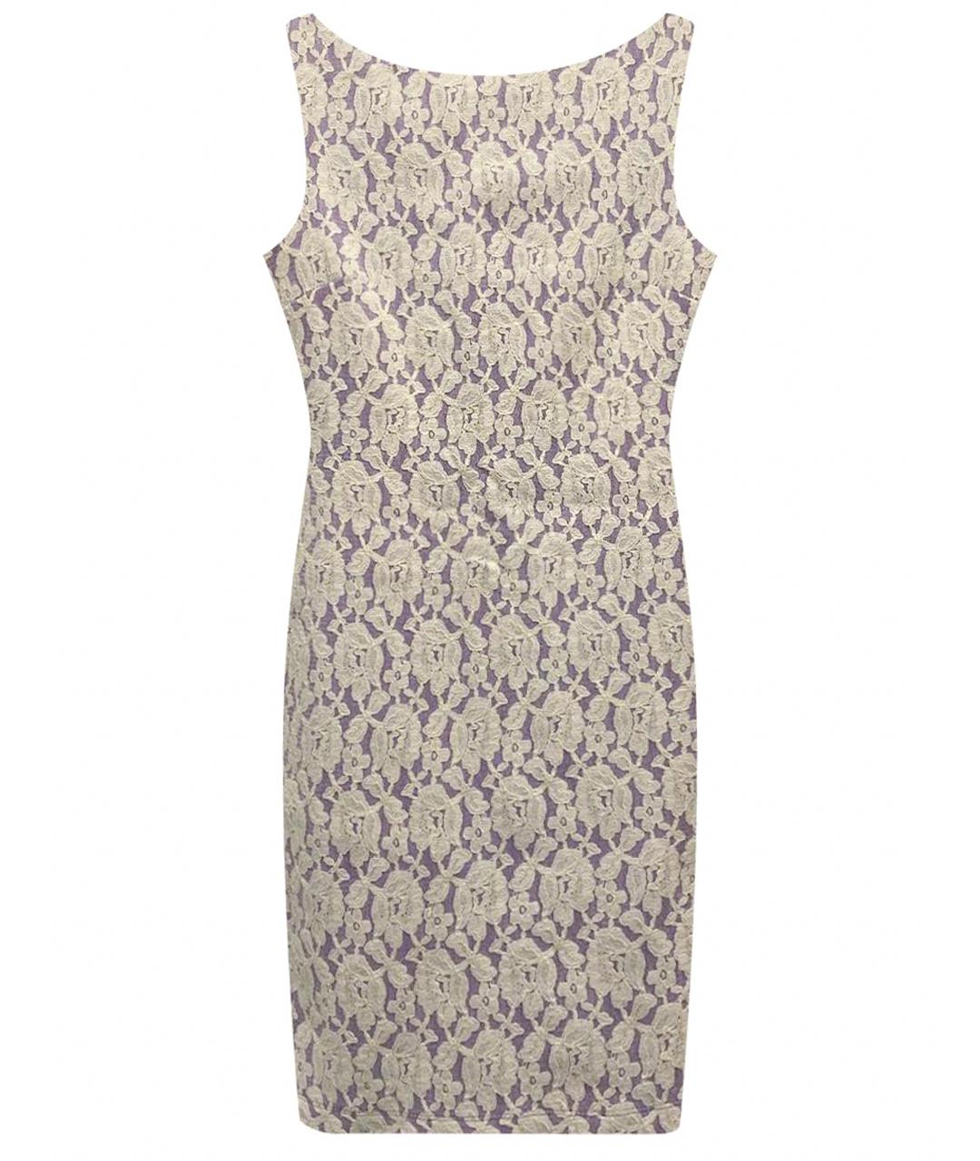 MOSCHINO Фиолетовое хлопковое коктейльное платье, фото 1