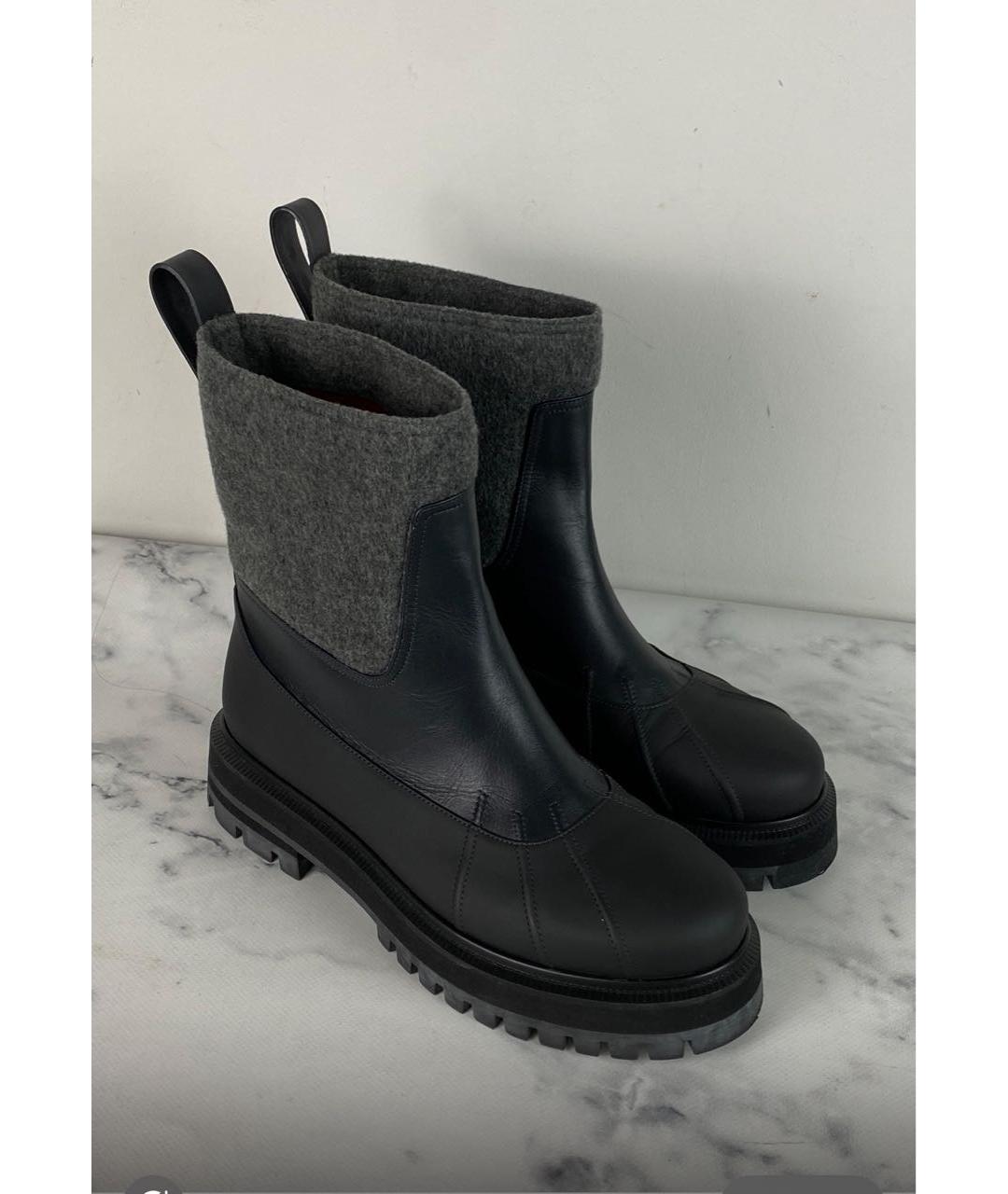 LORO PIANA Черные ботинки, фото 7