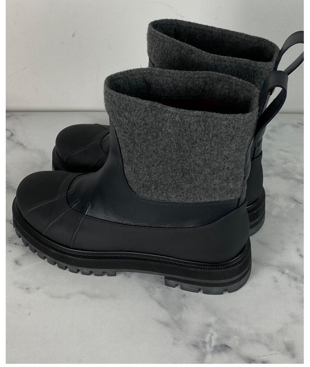 LORO PIANA Черные ботинки, фото 2