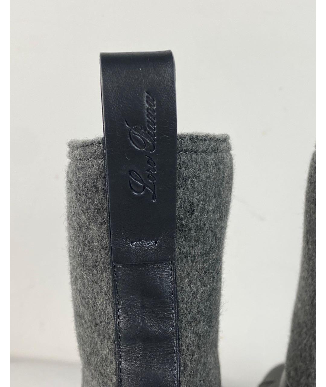 LORO PIANA Черные ботинки, фото 5