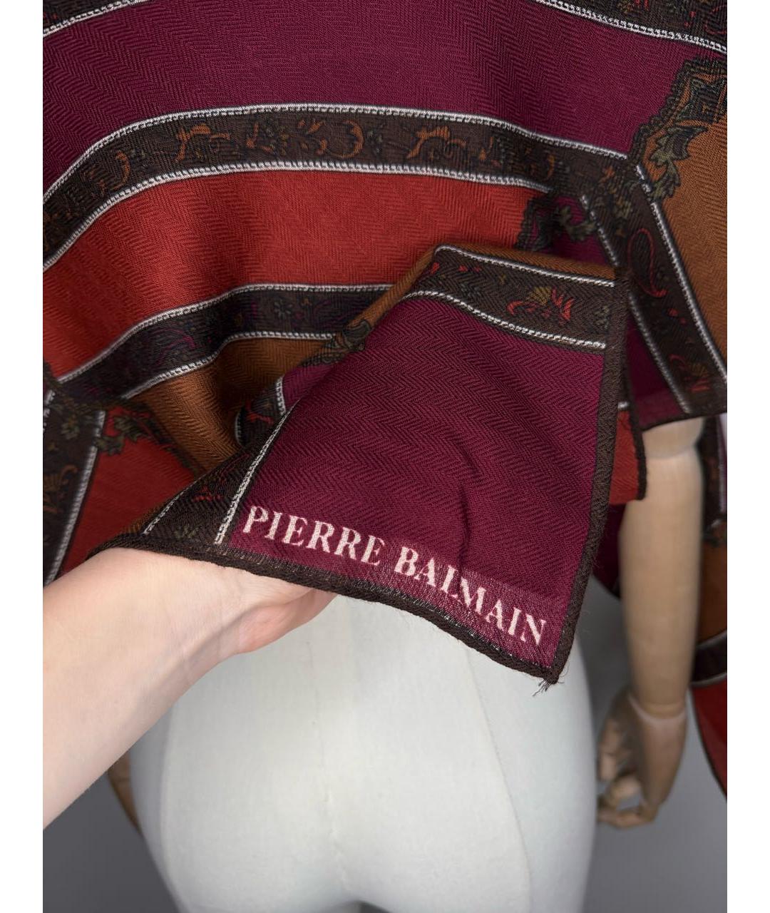 BALMAIN Мульти шерстяной шарф, фото 6