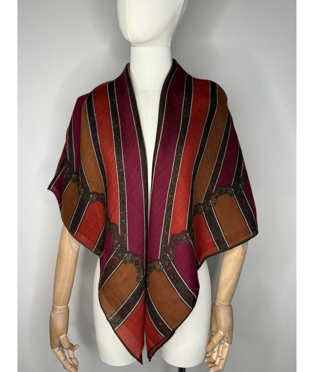 BALMAIN Мульти шерстяной шарф, фото 3