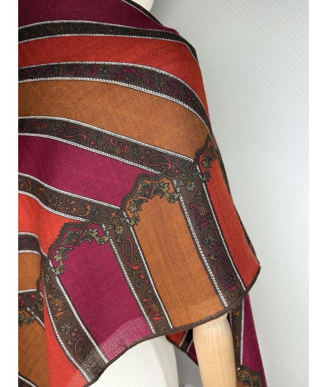 BALMAIN Мульти шерстяной шарф, фото 4