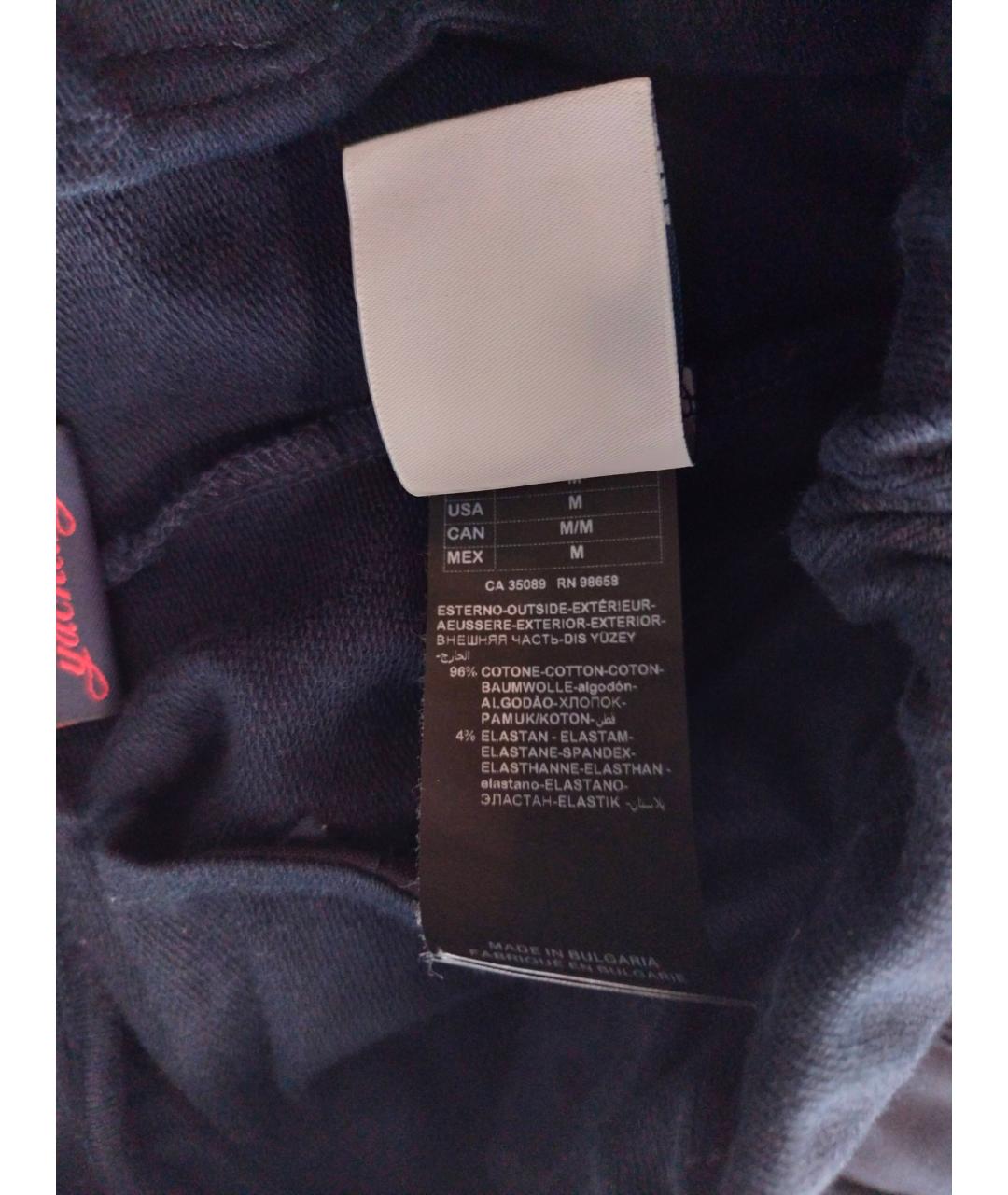 LORO PIANA Темно-синие хлопковые повседневные брюки, фото 8