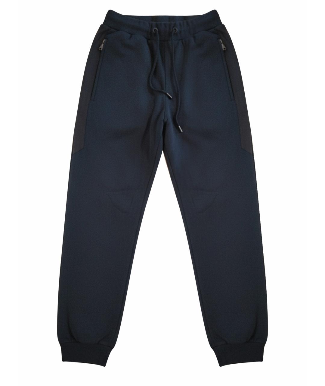 LORO PIANA Темно-синие хлопковые повседневные брюки, фото 1