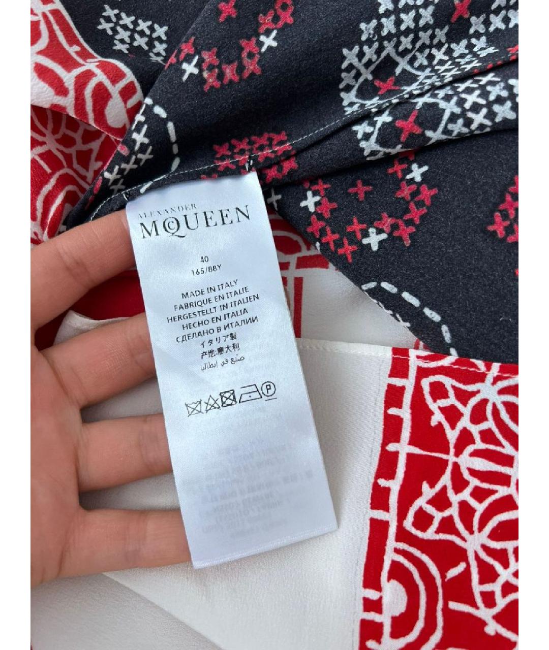 ALEXANDER MCQUEEN Красное повседневное платье, фото 6