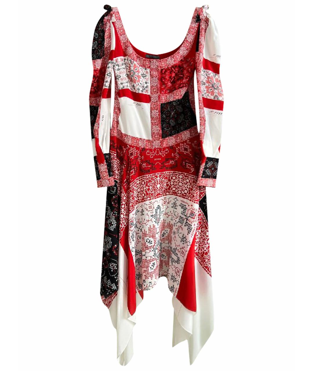 ALEXANDER MCQUEEN Красное повседневное платье, фото 1