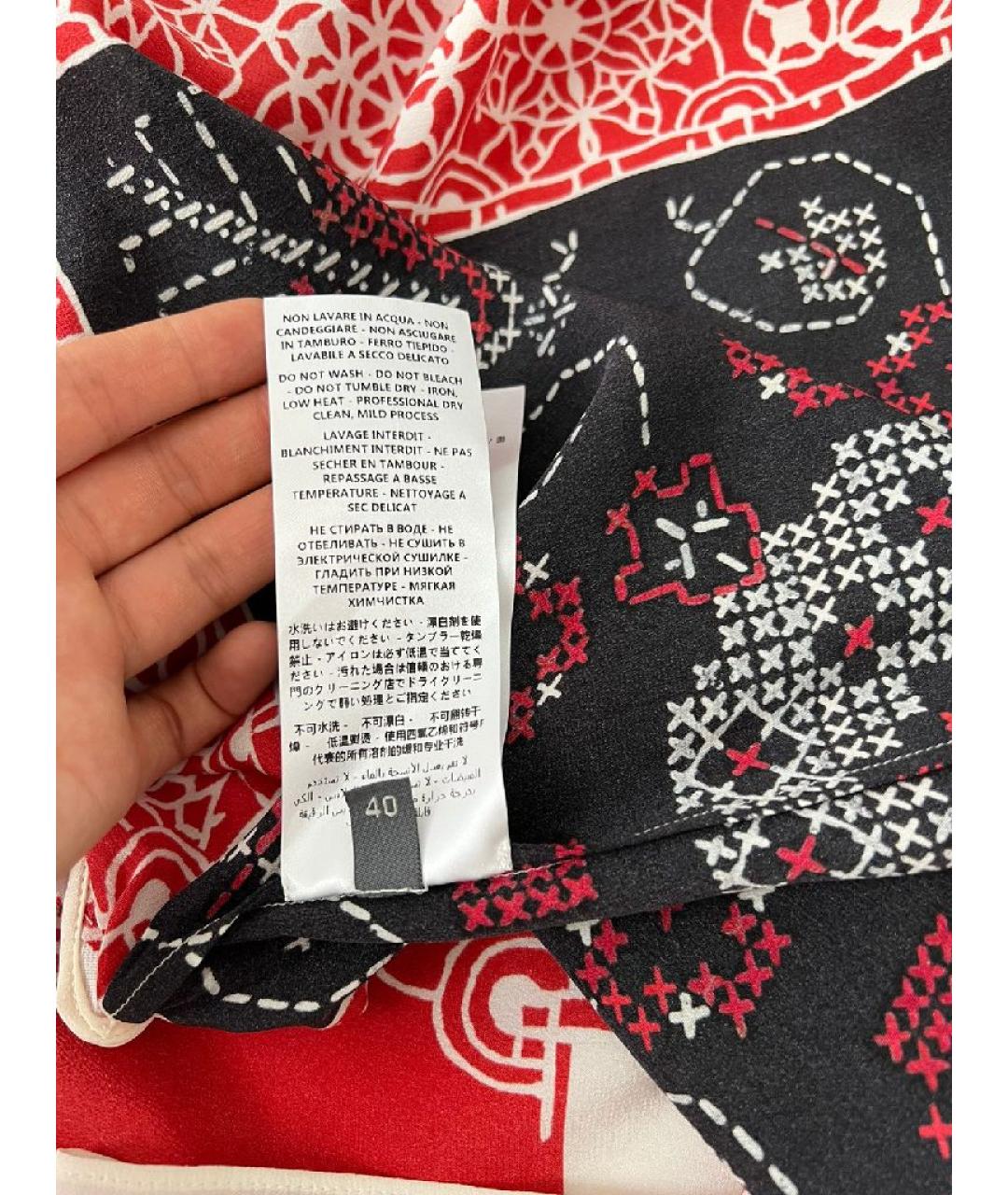 ALEXANDER MCQUEEN Красное повседневное платье, фото 5