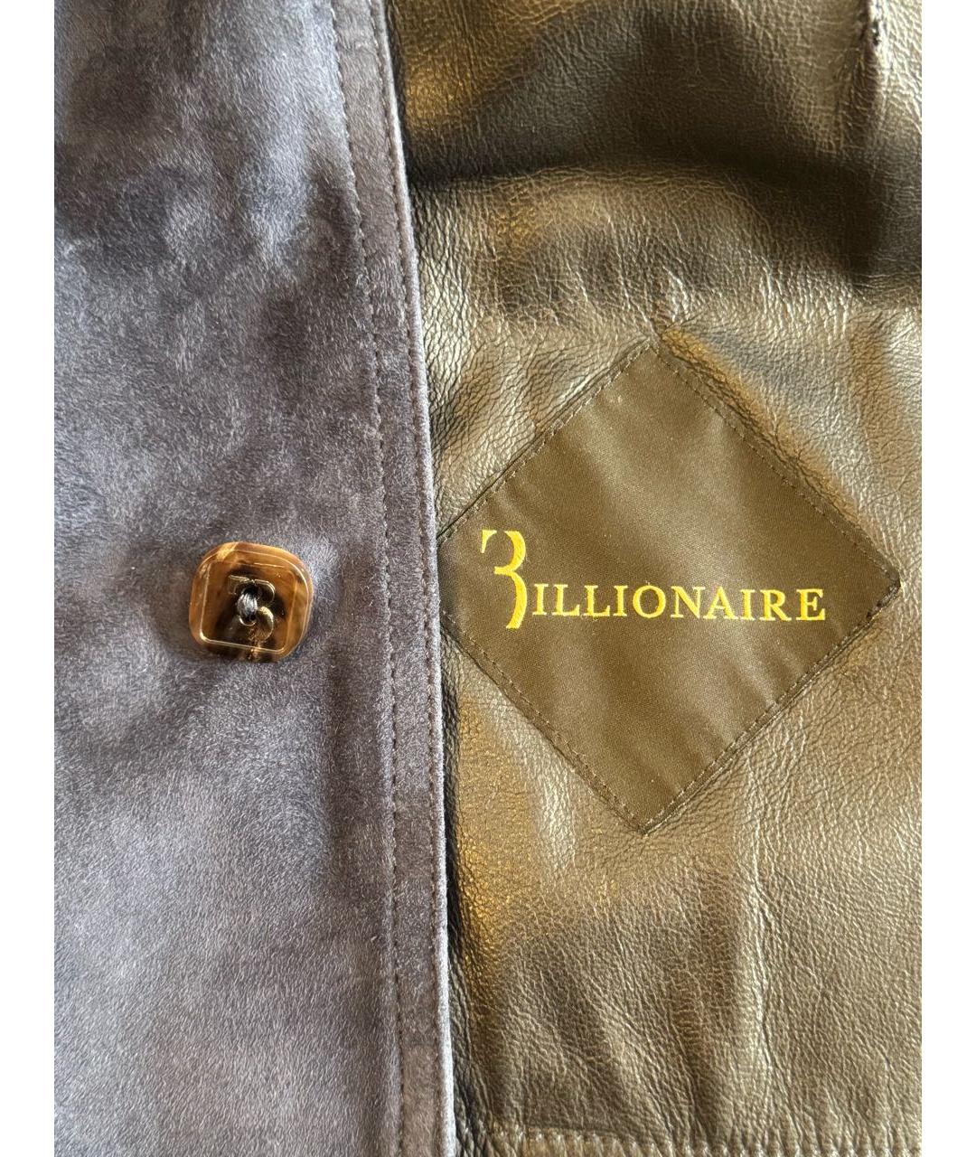 BILLIONAIRE Темно-синяя замшевая куртка, фото 4