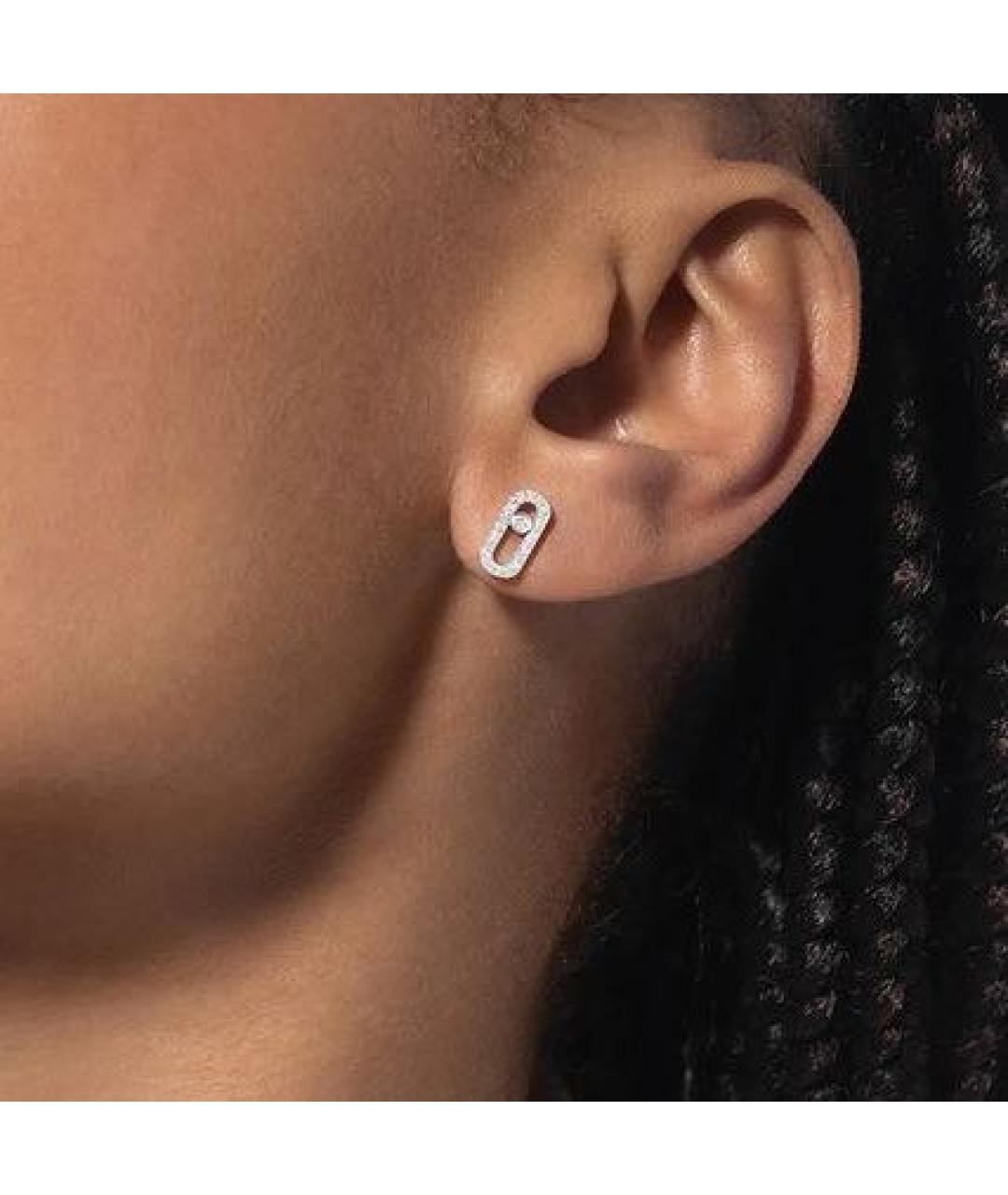 MESSIKA Серебряные серьги из белого золота, фото 3