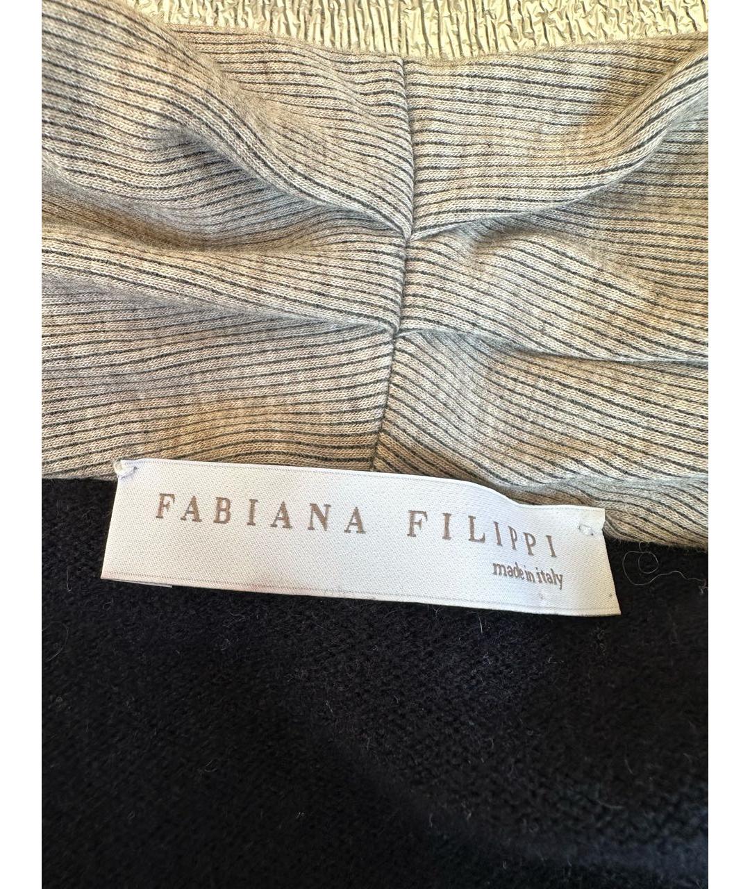 FABIANA FILIPPI Темно-синий шерстяной джемпер / свитер, фото 3