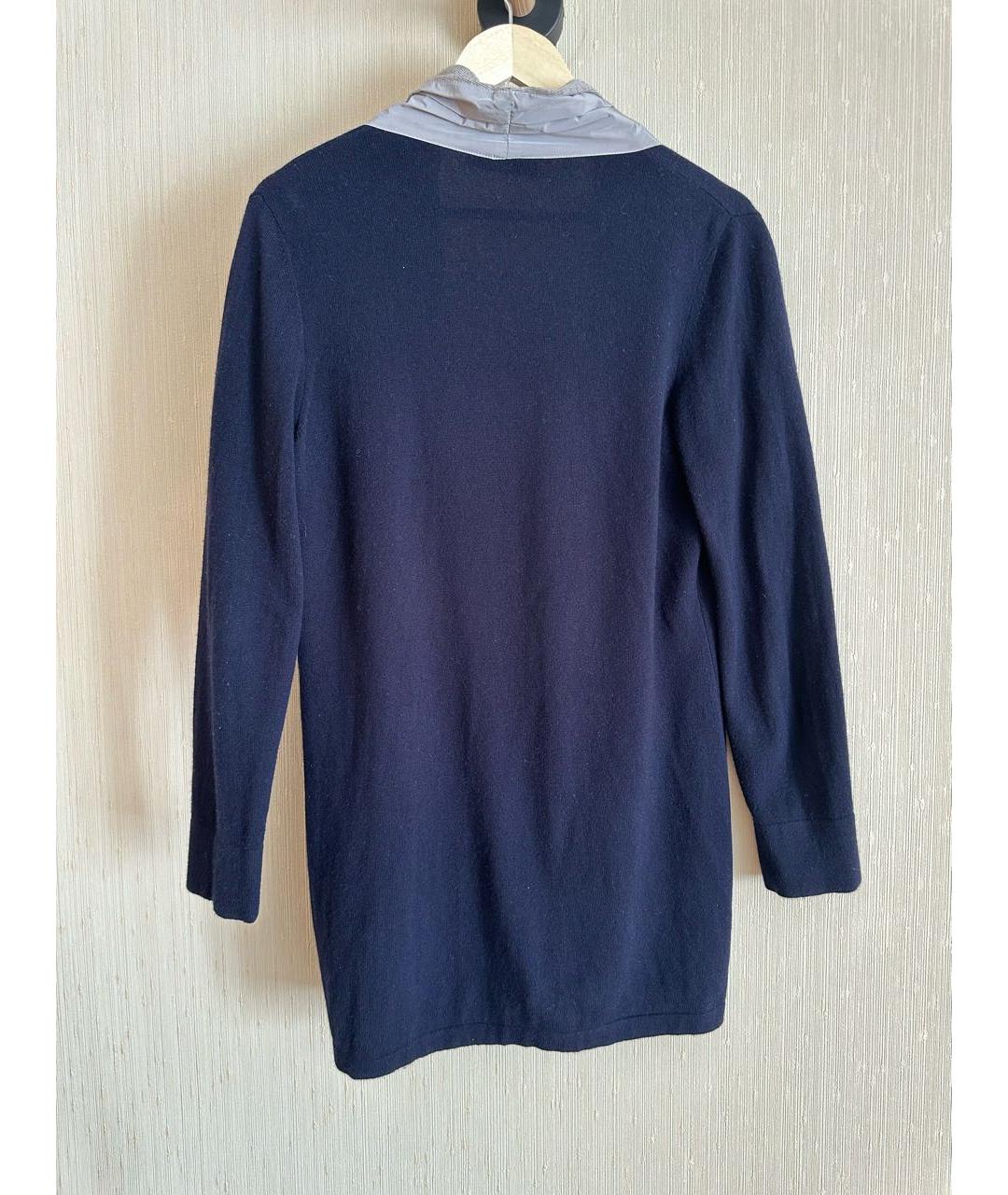 FABIANA FILIPPI Темно-синий шерстяной джемпер / свитер, фото 2