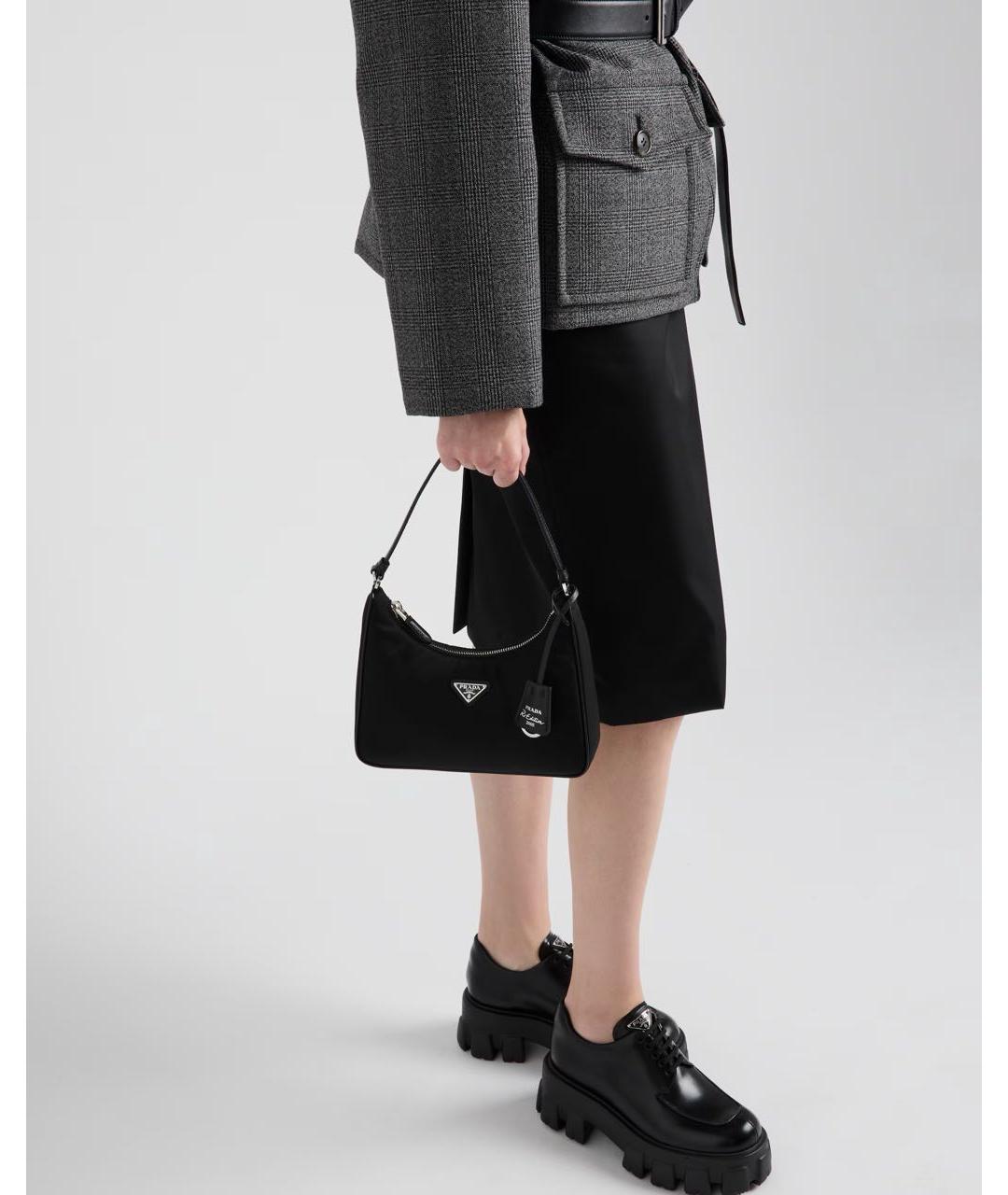 PRADA Черные кожаные лоферы, фото 7