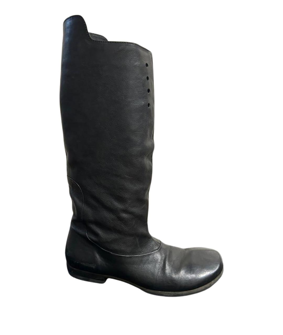 MARSELL Черные кожаные сапоги, фото 1