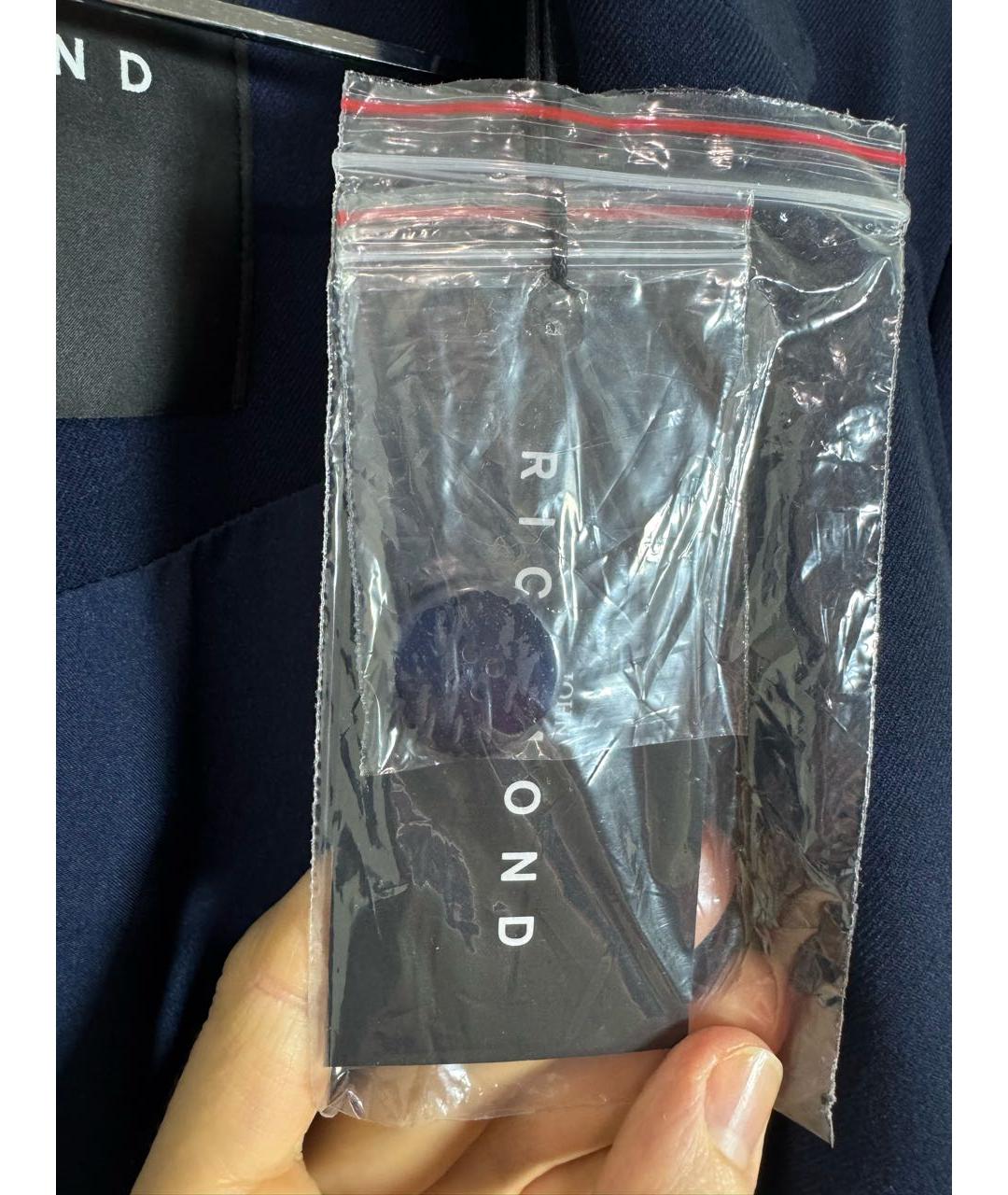 JOHN RICHMOND Темно-синий вискозный жакет/пиджак, фото 7