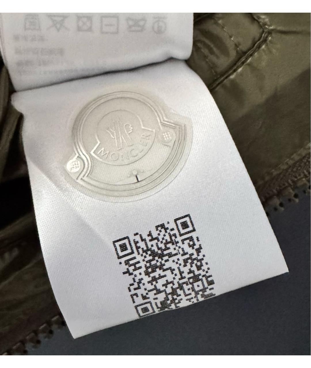 MONCLER Хаки полиэстеровая куртка, фото 7