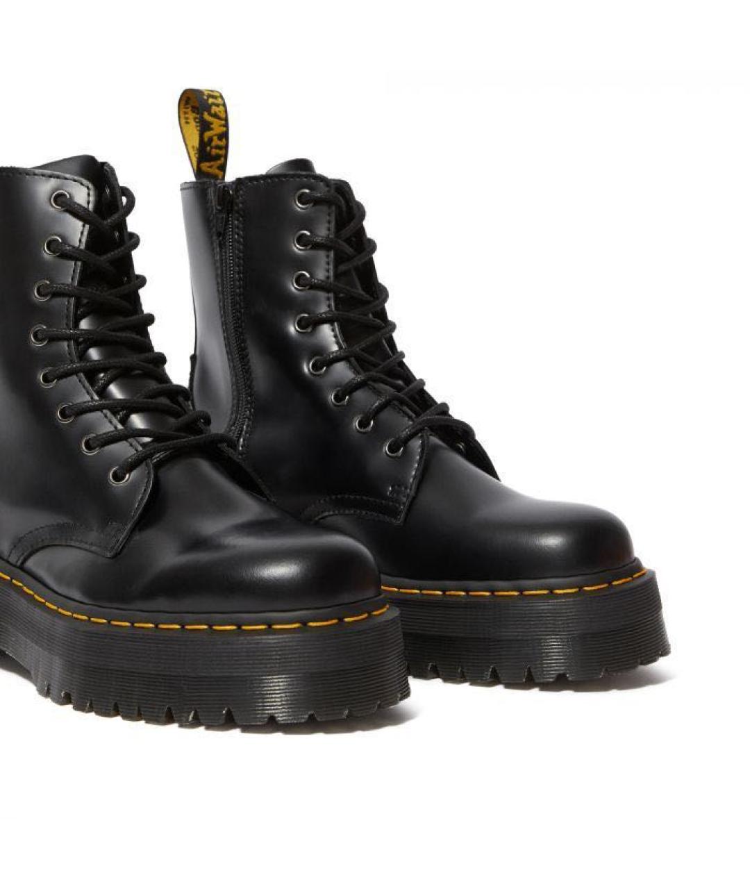 DR. MARTENS Черные кожаные ботинки, фото 2
