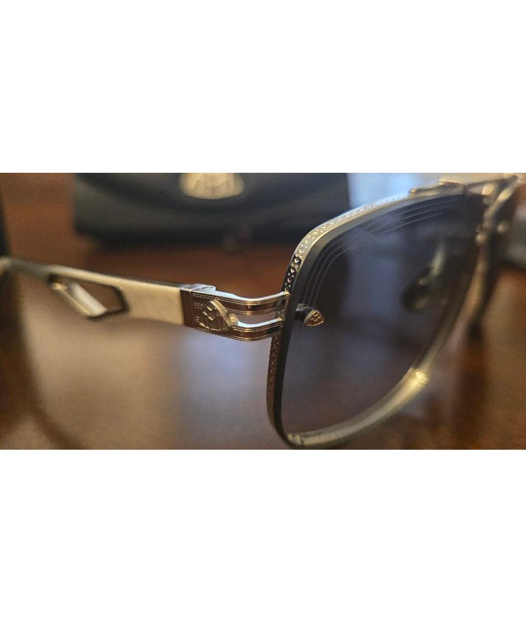 MAYBACH Серебряные металлические солнцезащитные очки, фото 3