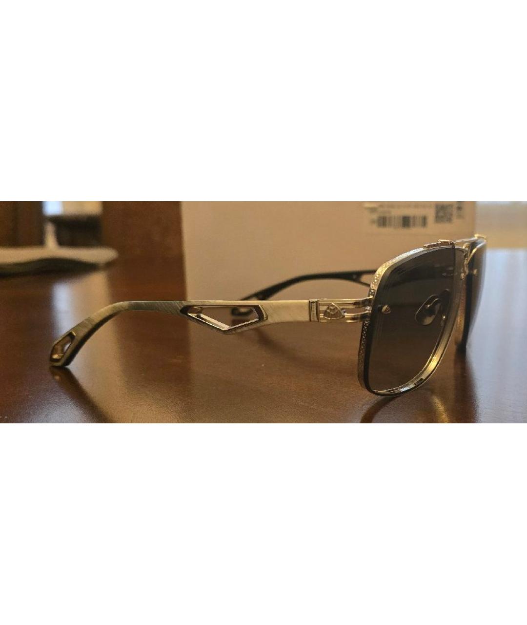 MAYBACH Серебряные металлические солнцезащитные очки, фото 2