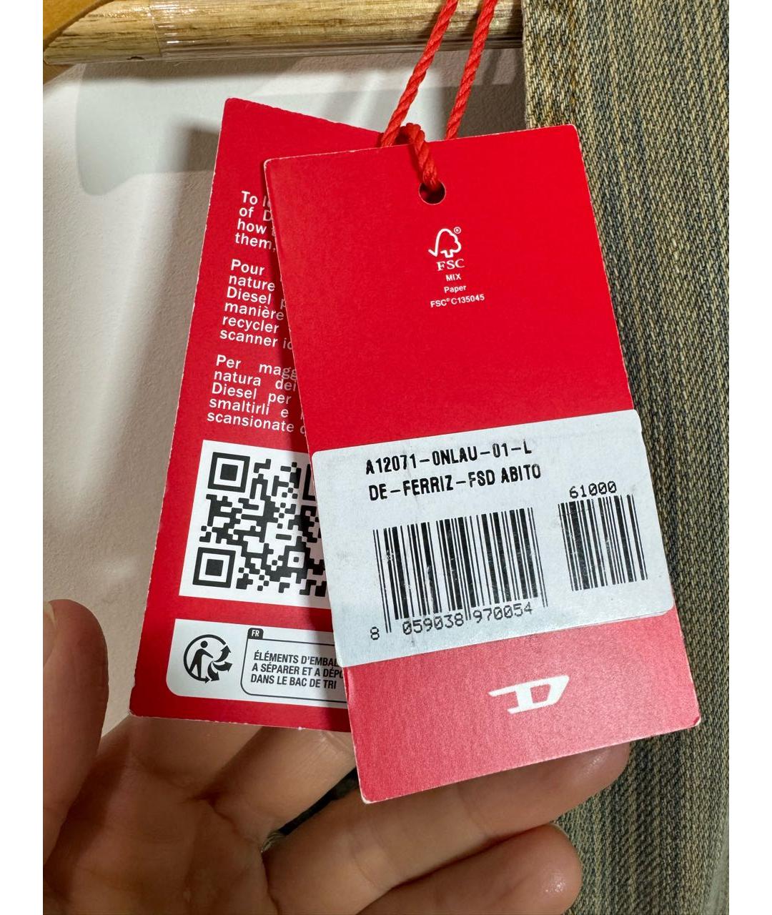 DIESEL Хлопковый сарафан, фото 4