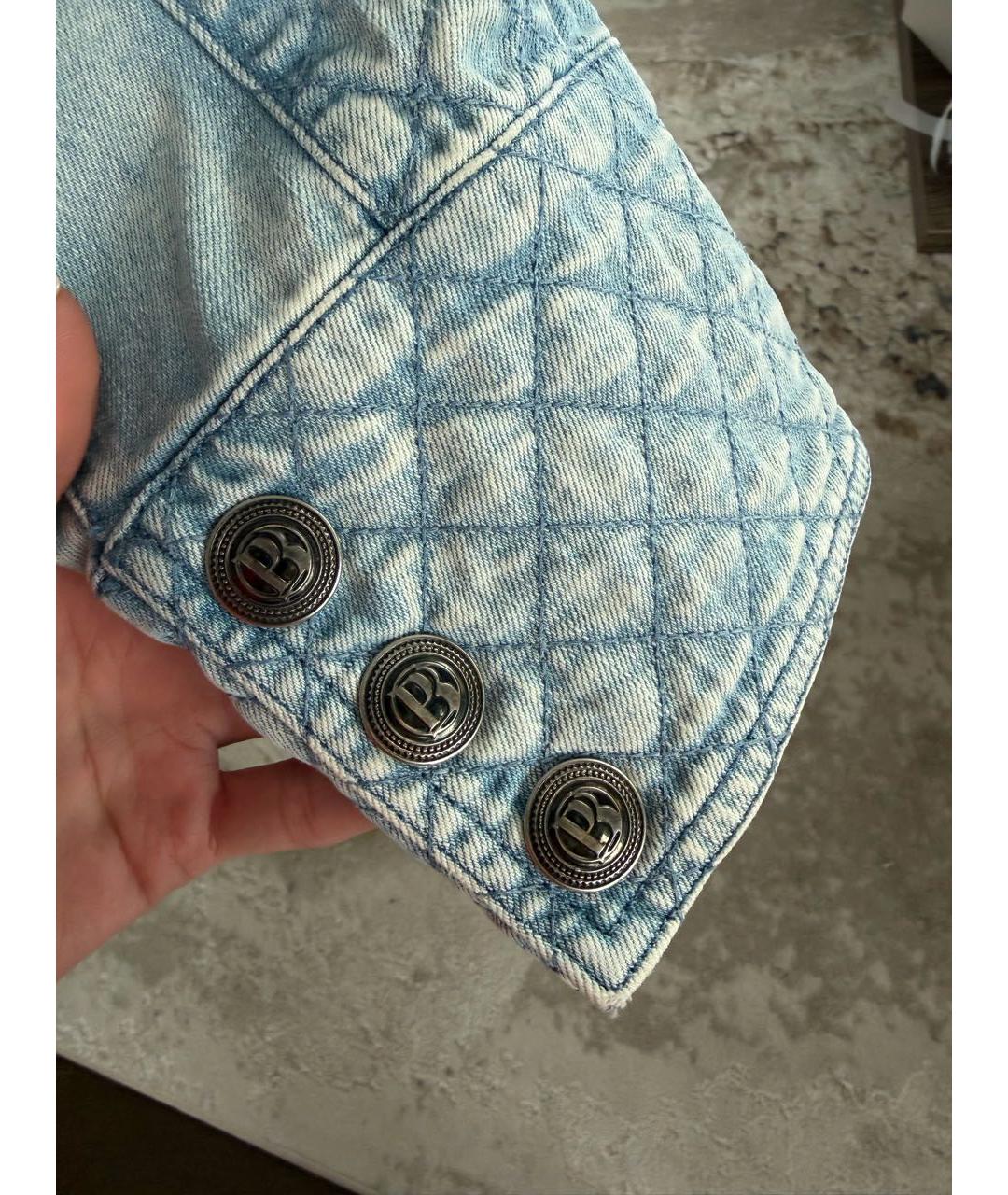 PIERRE BALMAIN Голубая деним куртка, фото 4