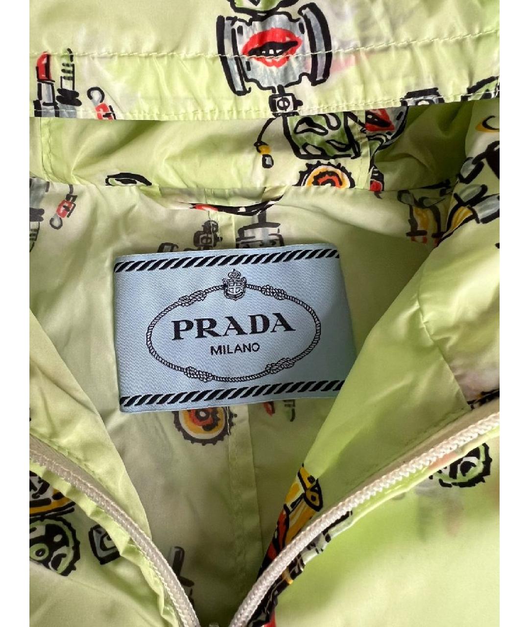 PRADA Зеленая спортивная куртка, фото 4
