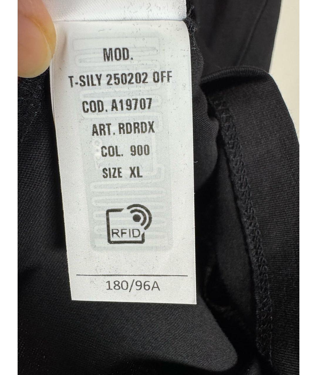 DIESEL Черная хлопковая футболка, фото 4