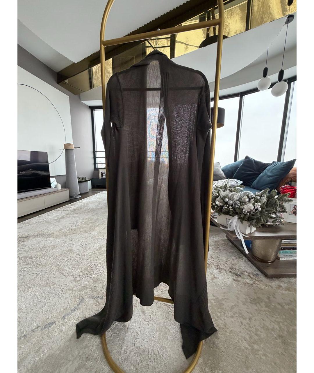 RICK OWENS Зеленый хлопковый кардиган, фото 2