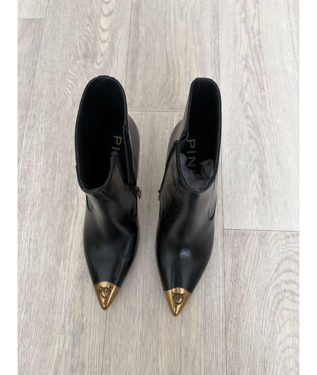PINKO Черные сапоги из искусственной кожи, фото 3