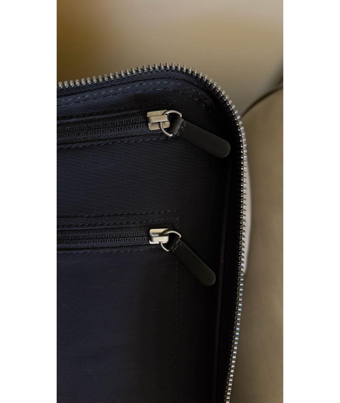 LOUIS VUITTON Черный кожаный чемодан, фото 6