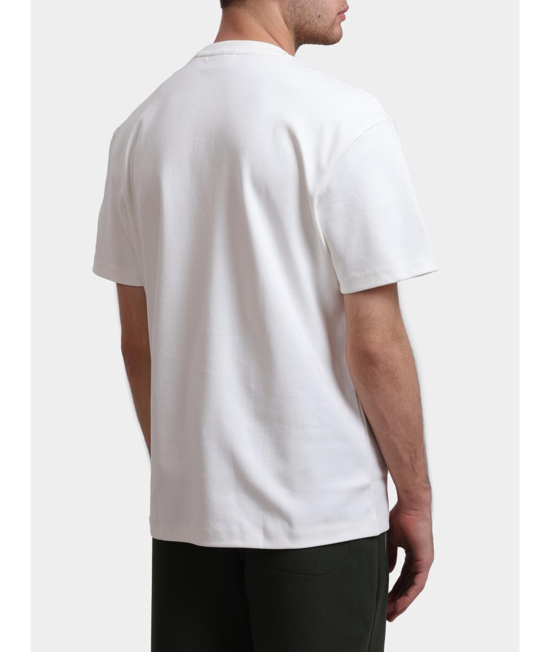 HUGO Белая хлопковая футболка, фото 5