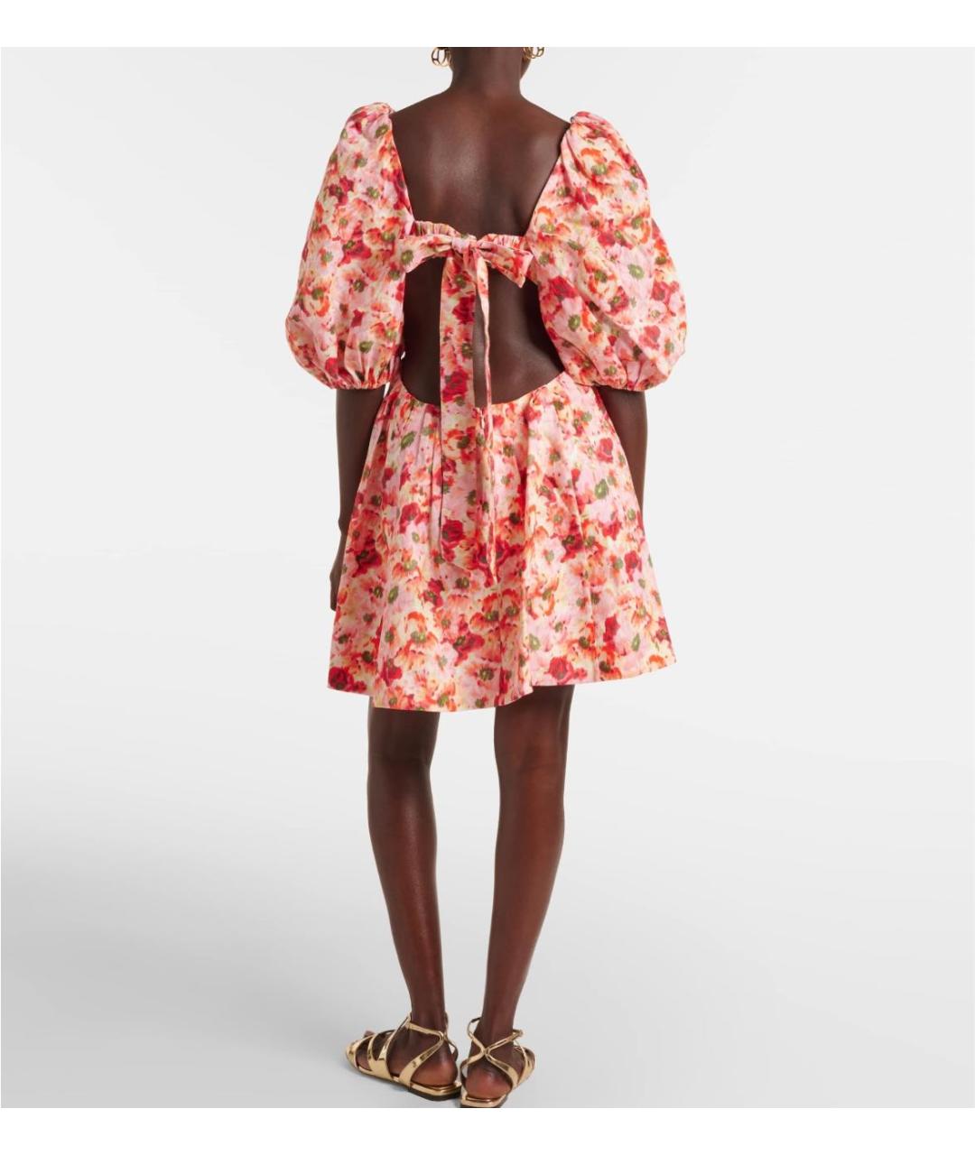 ZIMMERMANN Мульти льняное повседневное платье, фото 8