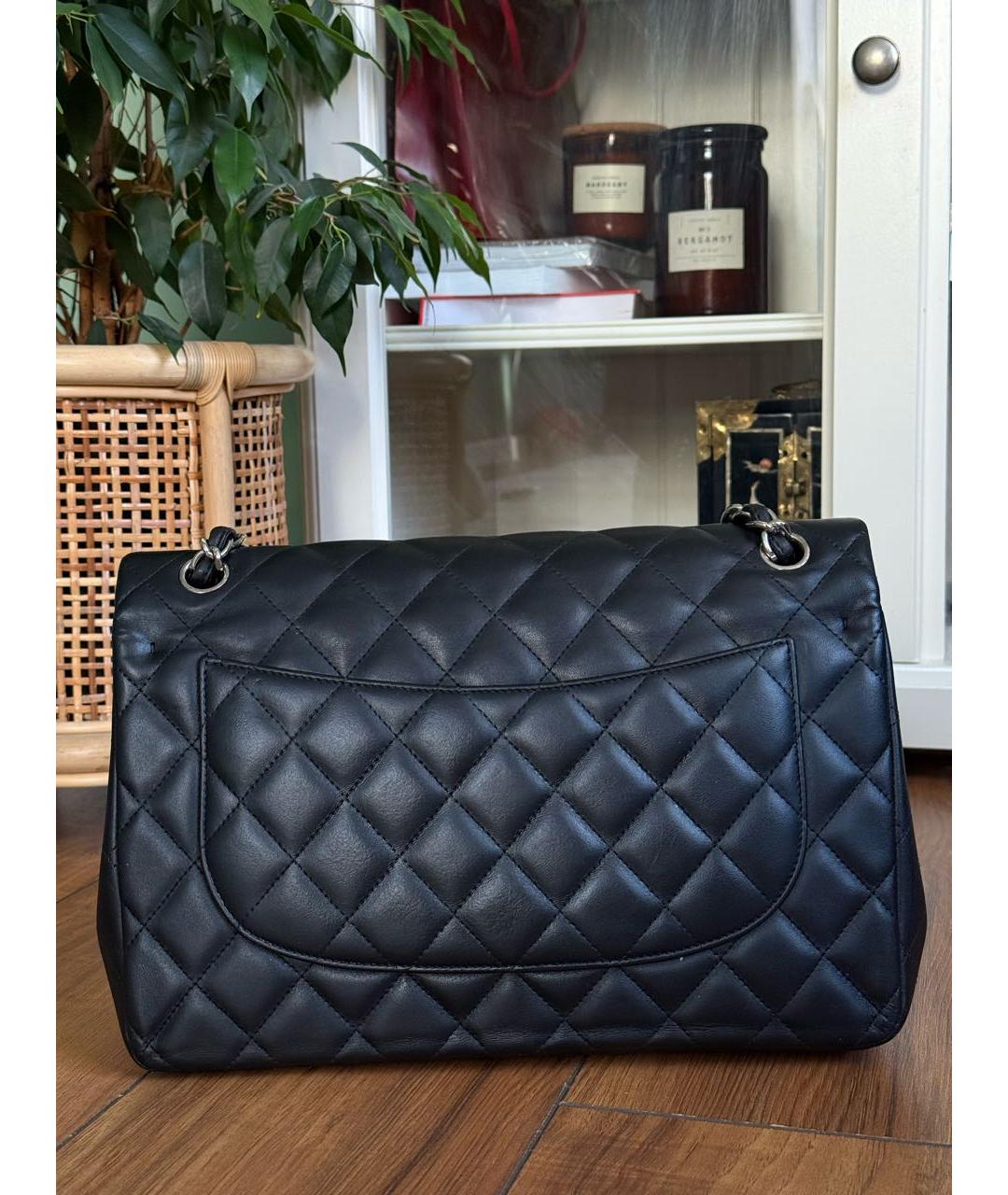 CHANEL Черная кожаная сумка через плечо, фото 2