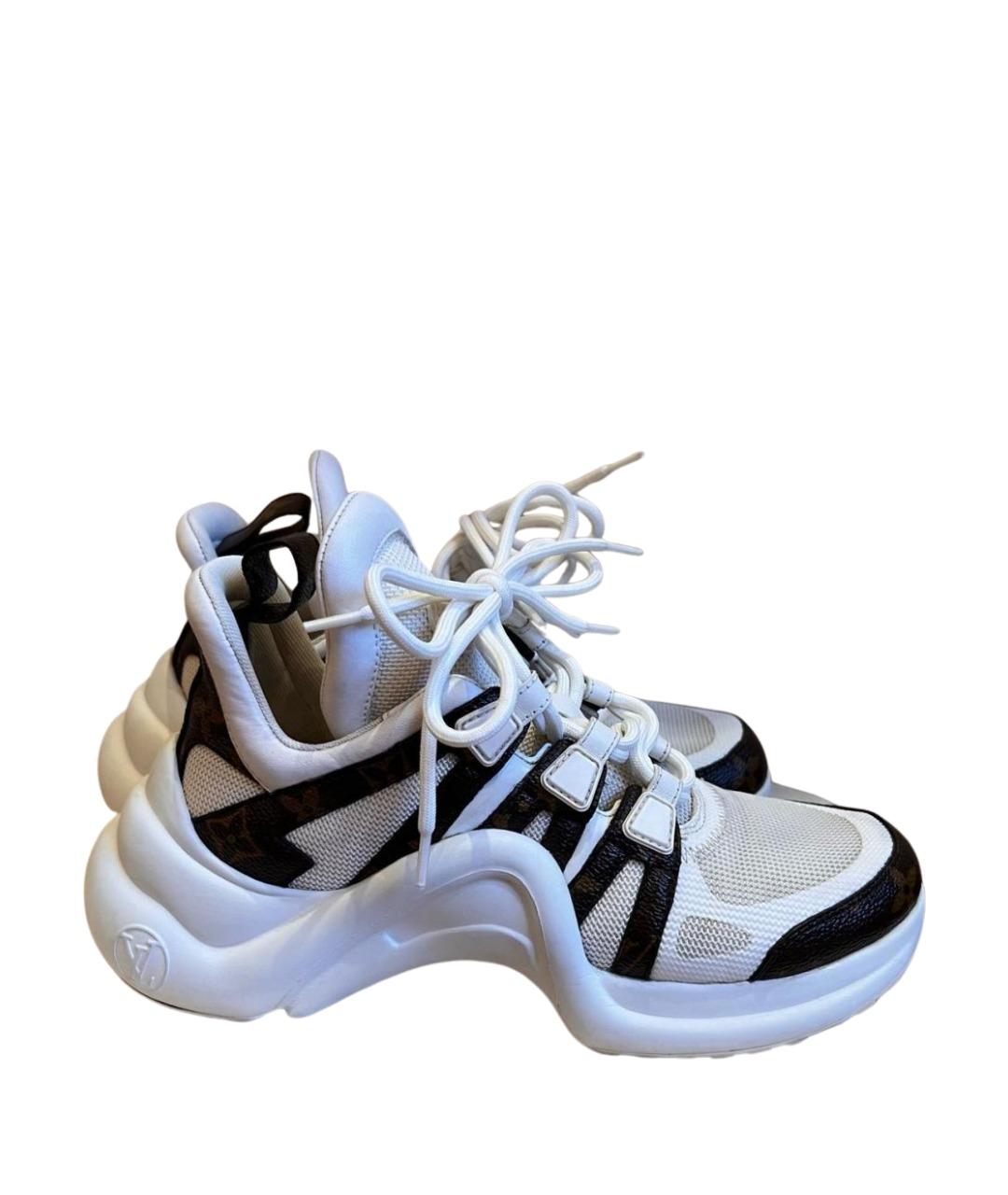LOUIS VUITTON Белые текстильные кроссовки, фото 1