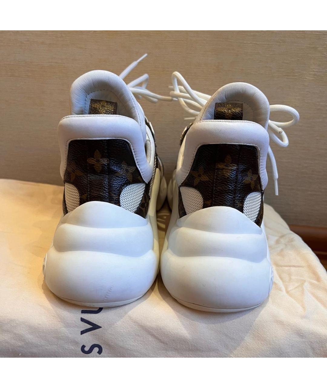 LOUIS VUITTON Белые текстильные кроссовки, фото 3