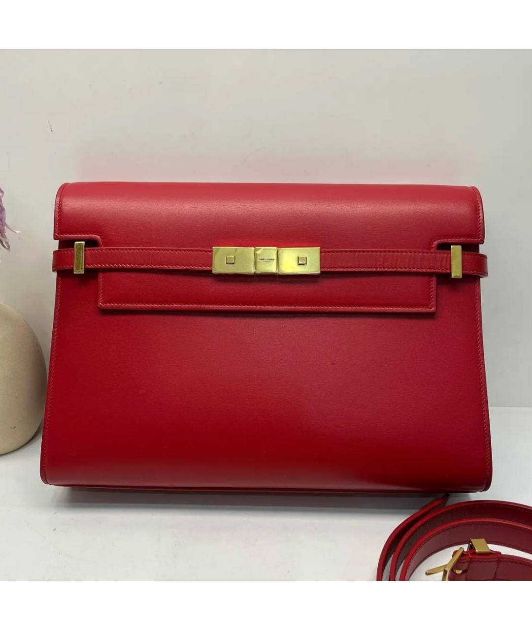SAINT LAURENT Красная сумка через плечо, фото 2