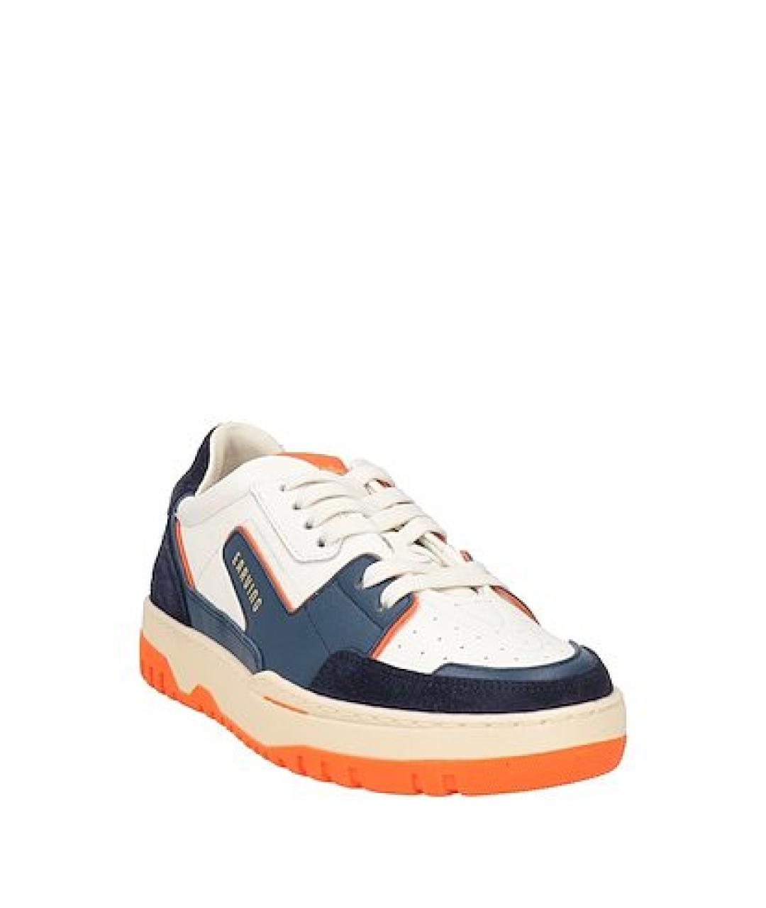 BARRACUDA Белые кожаные низкие кроссовки / кеды, фото 2