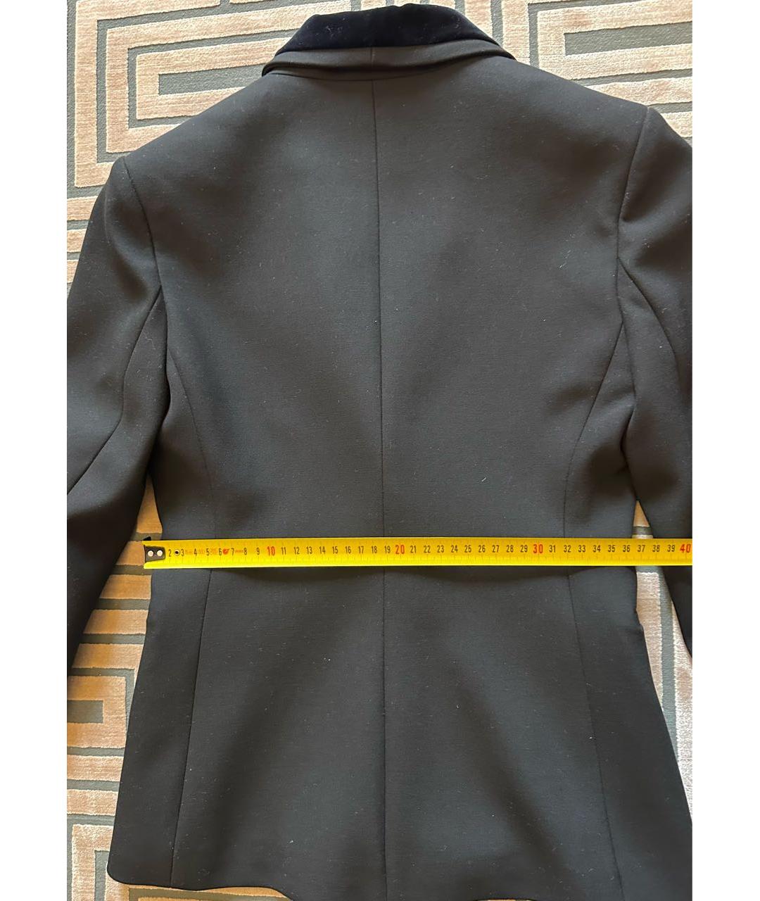 MAJE Черный шерстяной жакет/пиджак, фото 5