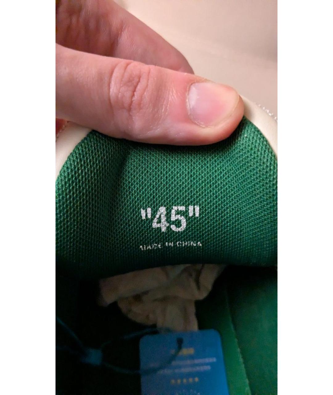 OFF-WHITE Белые кожаные низкие кроссовки / кеды, фото 5