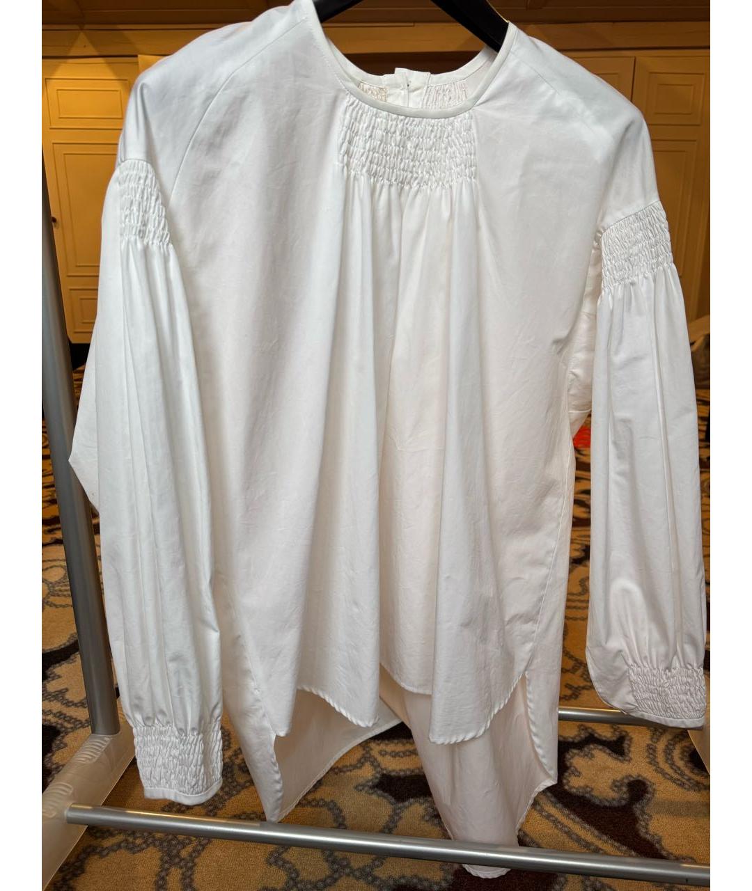 DRIES VAN NOTEN Белая хлопковая блузы, фото 4