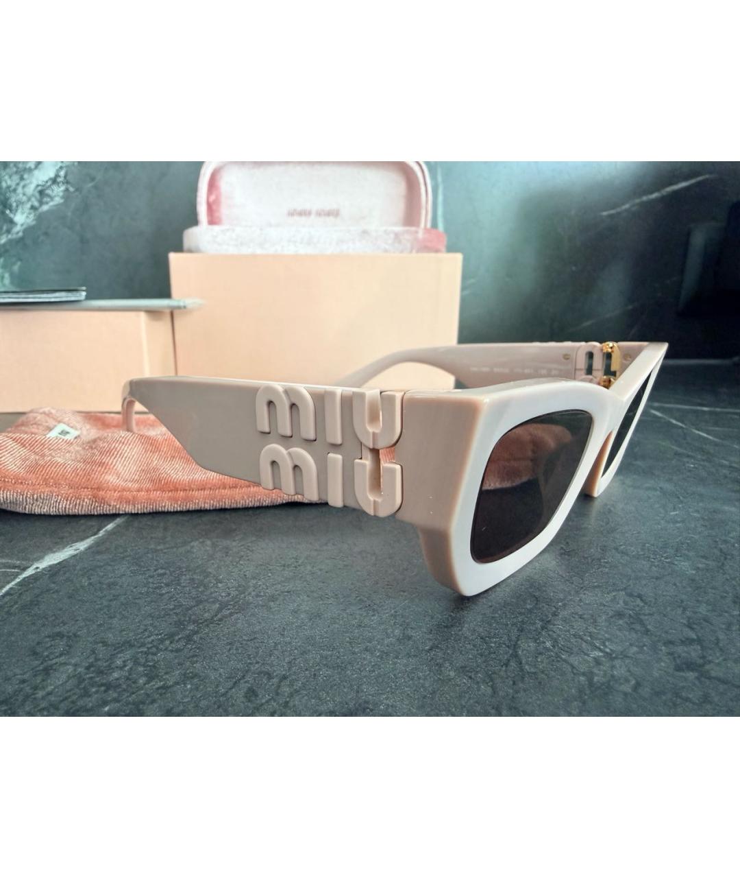 MIU MIU Розовые солнцезащитные очки, фото 2