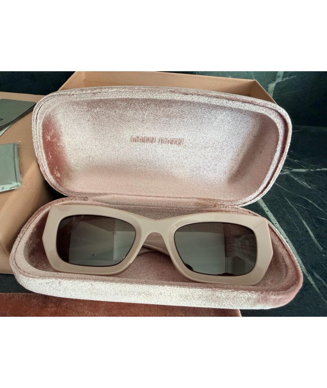 MIU MIU Розовые солнцезащитные очки, фото 5