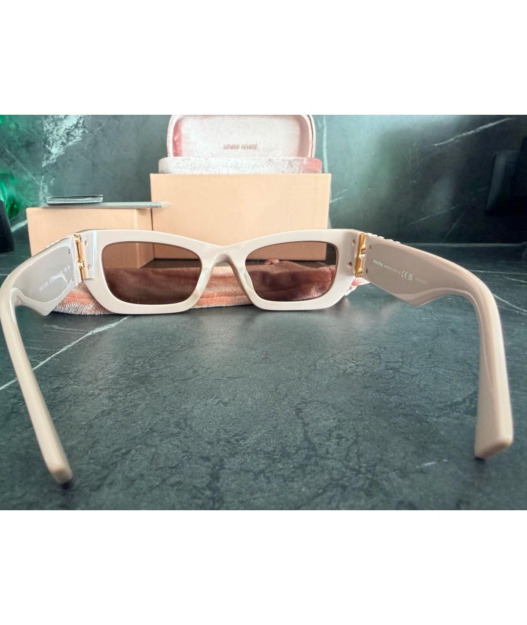 MIU MIU Розовые солнцезащитные очки, фото 7