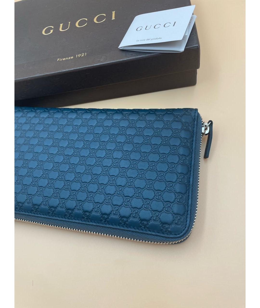 GUCCI Темно-синий кошелек, фото 2