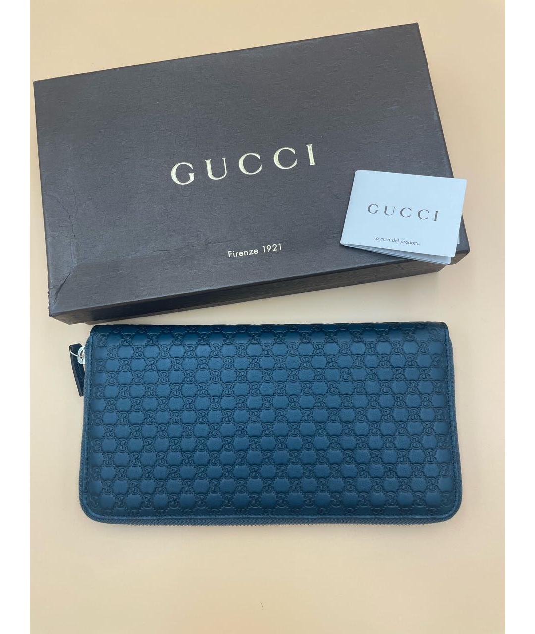 GUCCI Темно-синий кошелек, фото 3