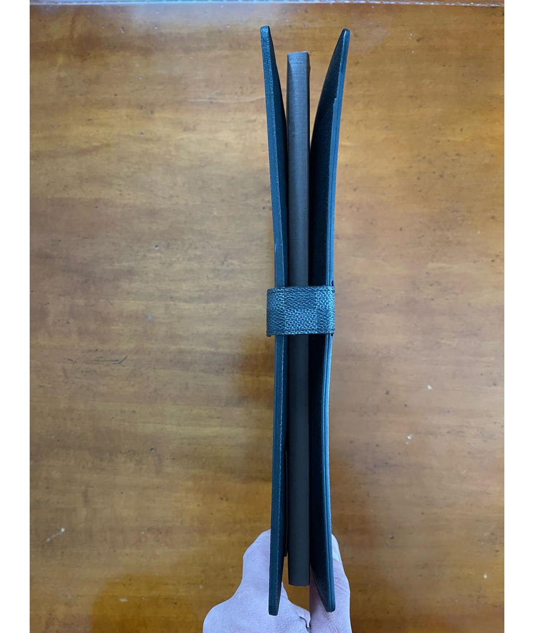 LOUIS VUITTON Антрацитовая папка для документов, фото 4