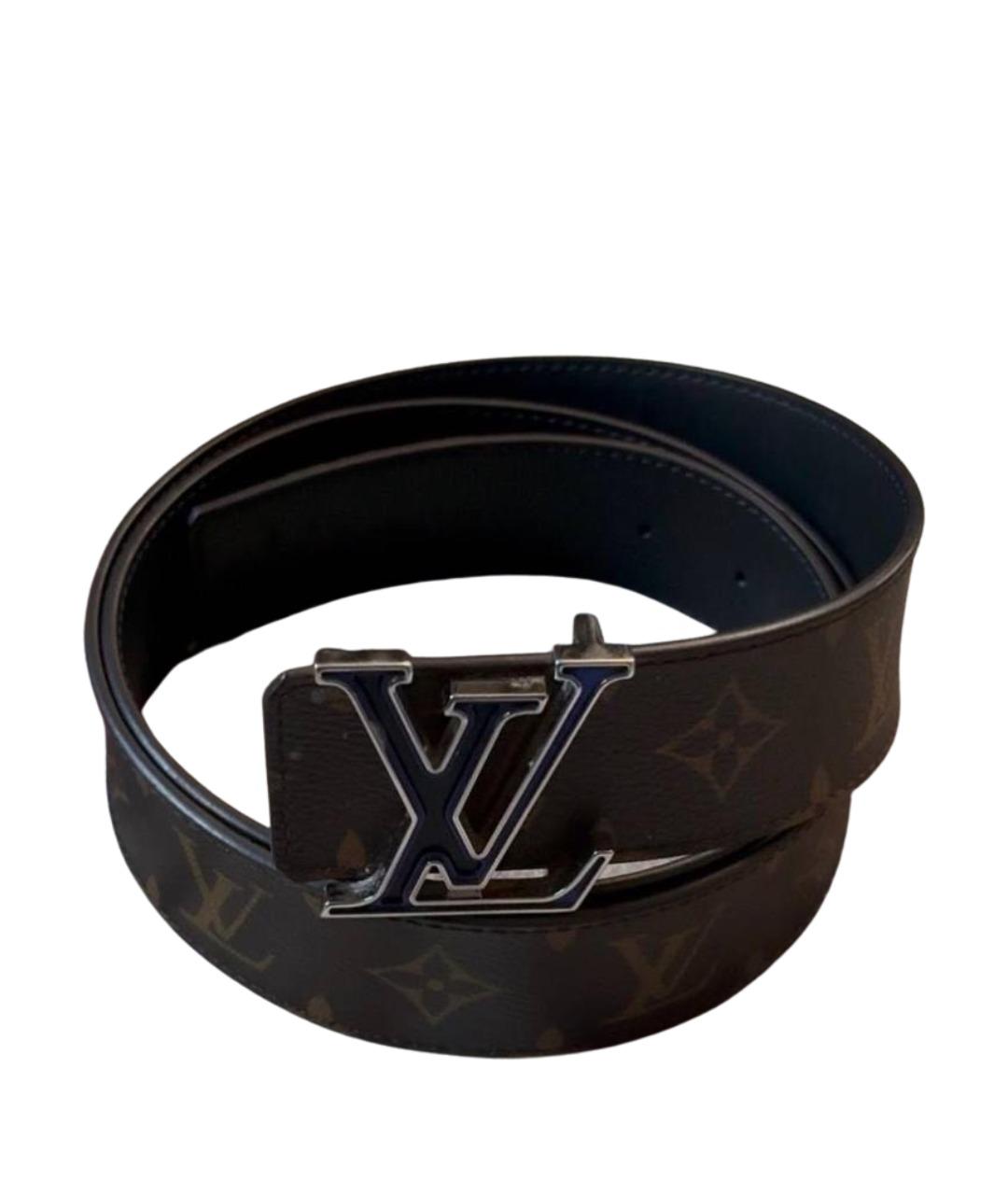 LOUIS VUITTON Коричневый кожаный ремень, фото 1