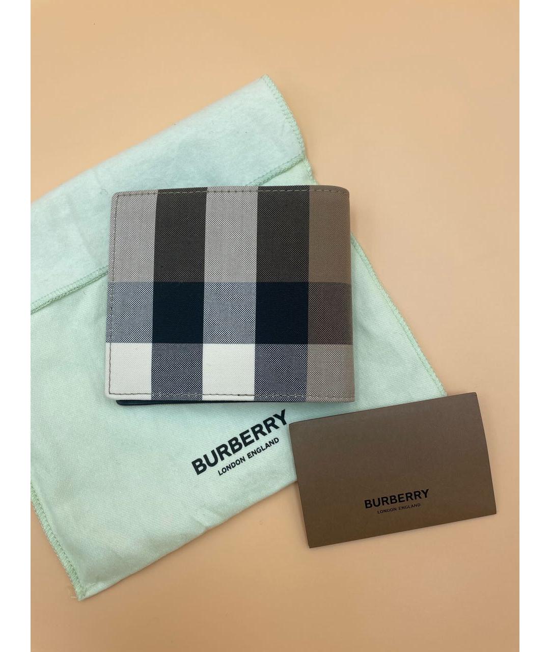 BURBERRY Коричневый кожаный кошелек, фото 2