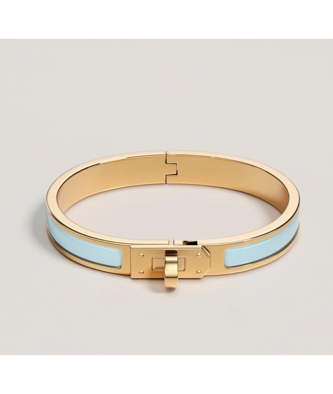 HERMES Голубой металлический браслет, фото 6