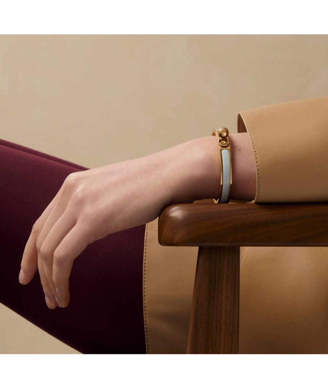 HERMES Голубой металлический браслет, фото 3